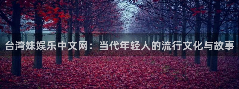 先锋娱乐公司：台湾妹娱乐中文网：当代年轻人的流行文化与故事